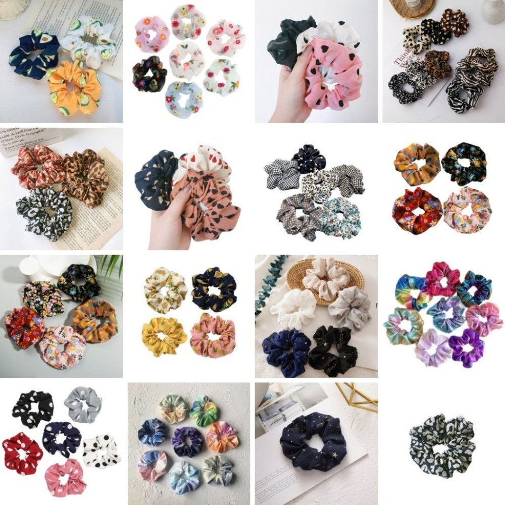 Scrunchies Variety Pack of 25